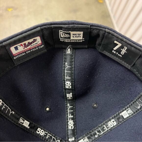 New Era Seattle Mariners 5950 On Field Cap (7 3/8) (Made in USA 🇺🇸) - Picture 7 of 9